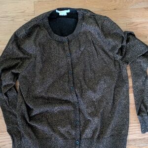 Boden Black and Gold Women's Cardigan